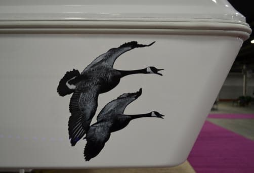 Northern Lite Dry Bath 3D Geese decal