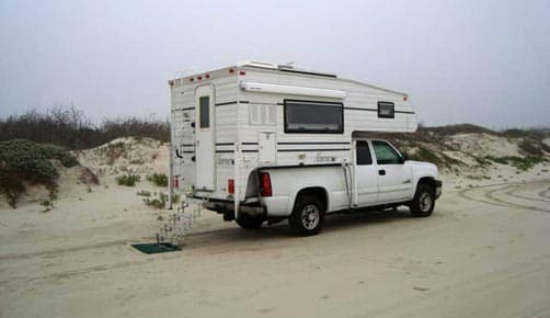 Beaching Camping in Port Aransas, Texas