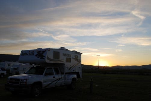 Sunset in LaGrande, Oregon