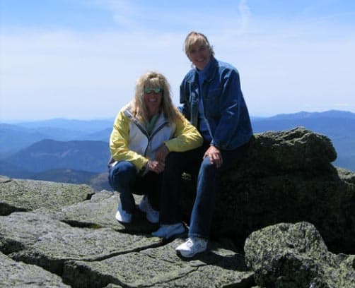 Lori & Catherine high atop Mt. Washington/NH