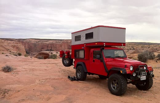 AEV's Jeep TJ Wrangler Brute camper