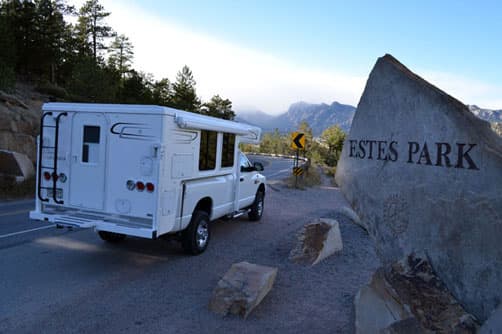 Entering Estes Park, Colorado