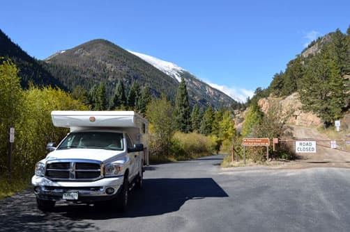 The Old Fall River Road was closed