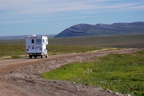 Camper on the Dalton Highway