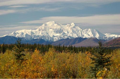 Denali's Mount McKinley on a clear day