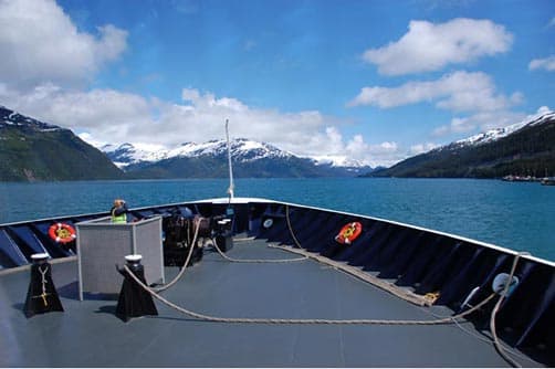 Approaching Whittier on the state ferry