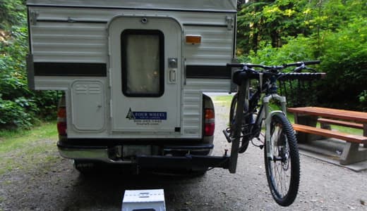 camper bike rack