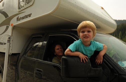 Hanging out while camping