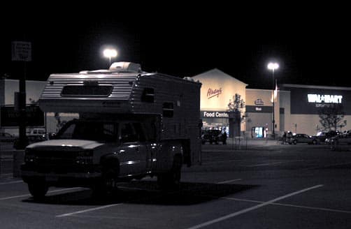 Boondocking at a Walmart in South Dakota