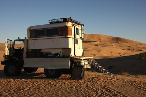 El Gulfo de Santa Clara in Sonora, Mexico with an Unimog Alaskan Camper