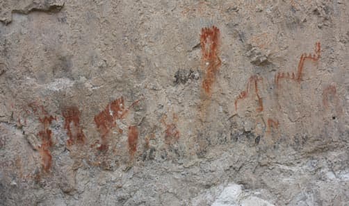 Pictographs at Rainbow Canyon