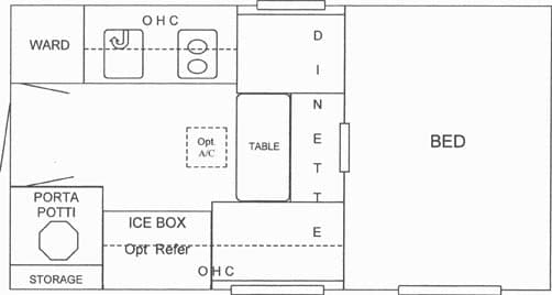 Travel Lite 770 Super Lite floor plan