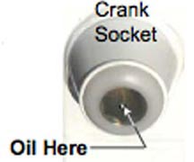 Happijac crank socket oil