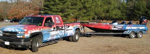 Mark Burgess Chevy truck and Skeeter boat