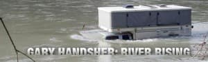 Truck camper under water