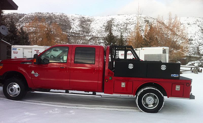 Custom flatbed truck