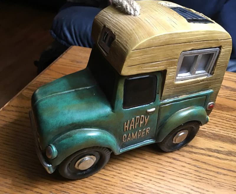 truck camper solar powered patio light