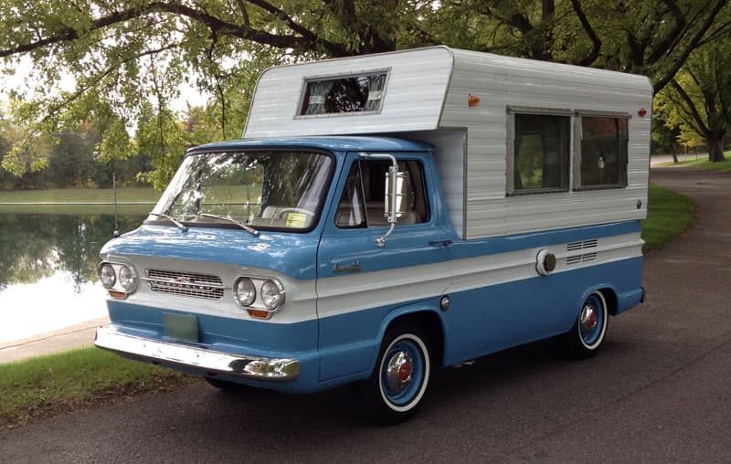 Vintage Rampside truck camper