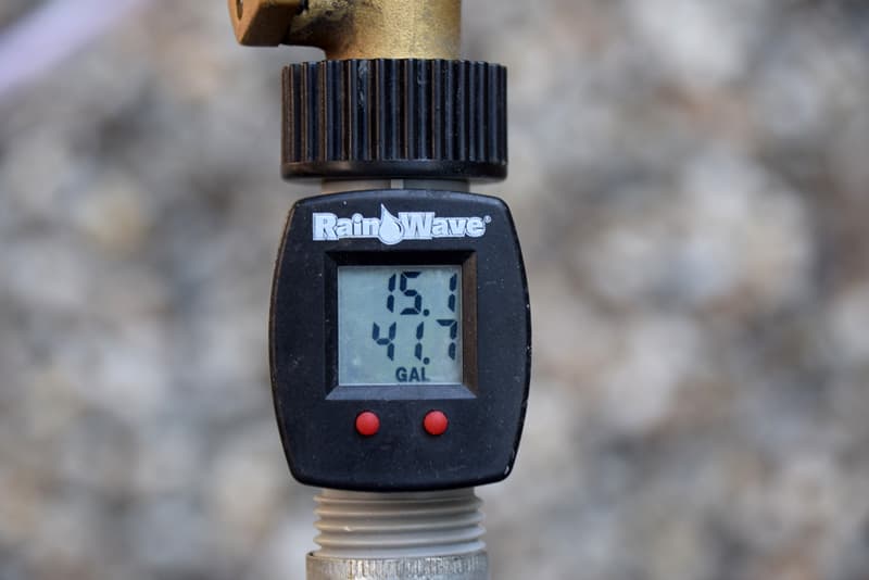 water meter measuring