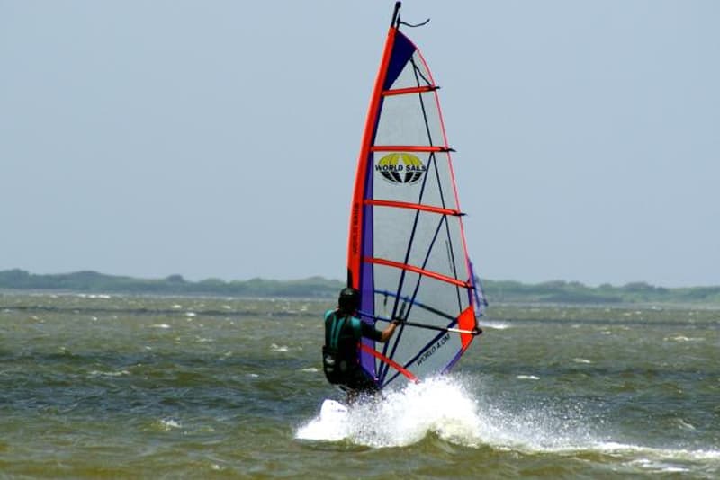 windsurfing on the Hood River in Oregon